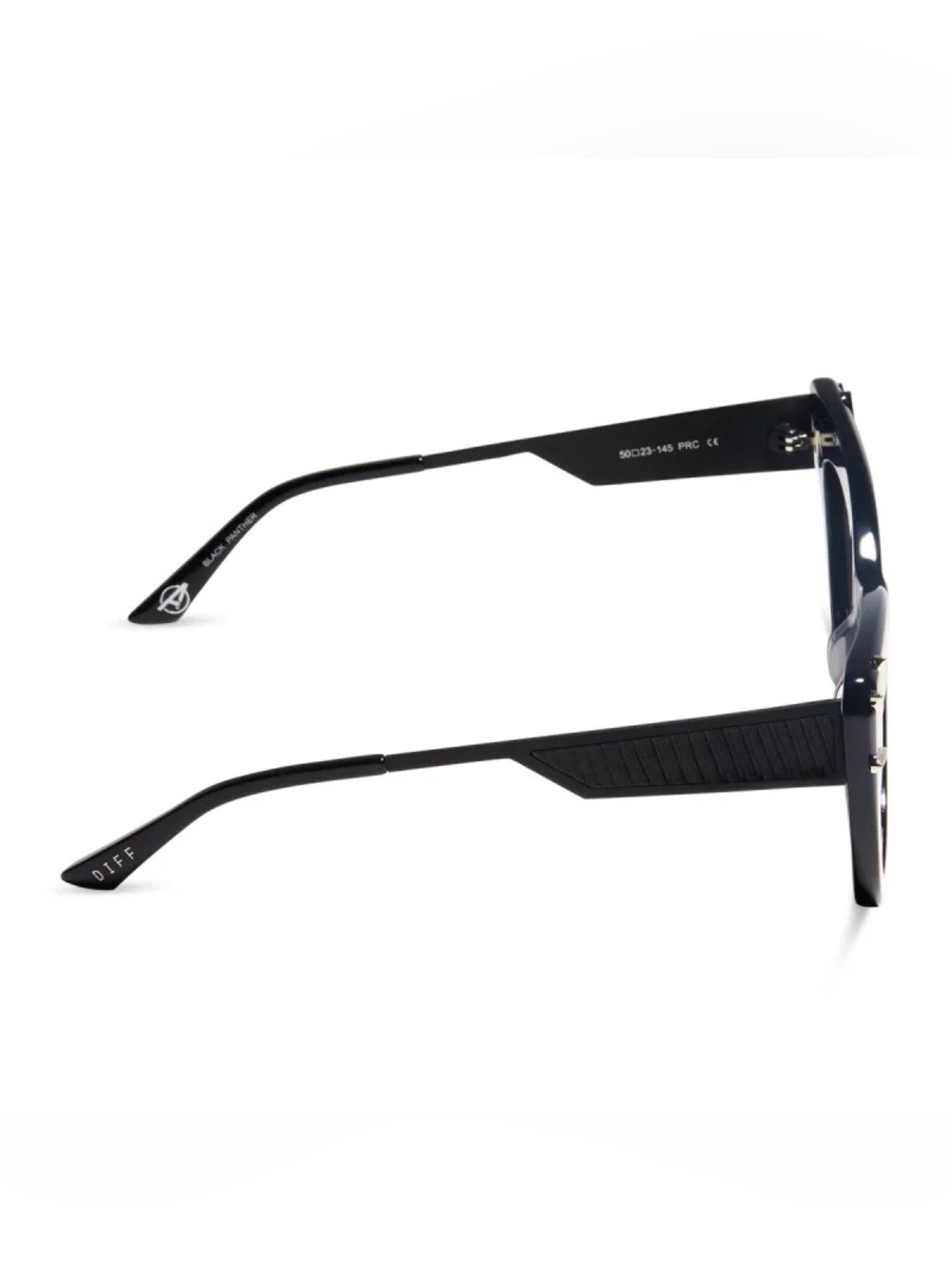New DIFF Eyewear SDFPNTH 9P7X Black Cat-Eye Sunglasses with Stud Accents - Picture 4 of 4